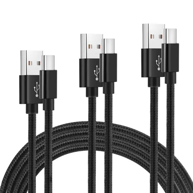 Hot Sale Nylon Braided Type-c Usb Data C Type Cable Quick Charge Type C Fast Cable