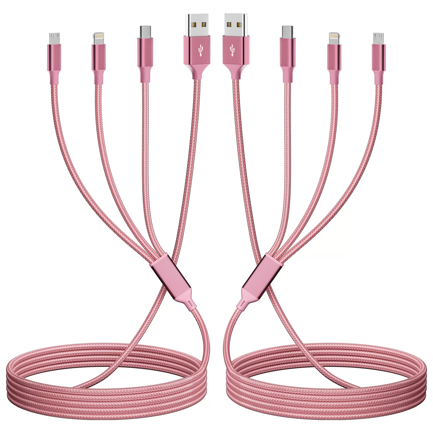 3 in 1 Fast USB Charging Cable Universal Multi Function Cell IPhone Charger Cord