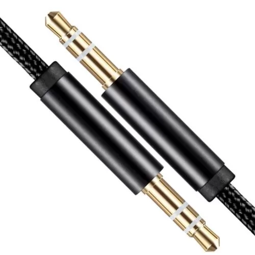 3.5mm Audio Cable Nylon Braided Aux Cable Male to Male AUX Cord for Car, Headphones, External Speaker