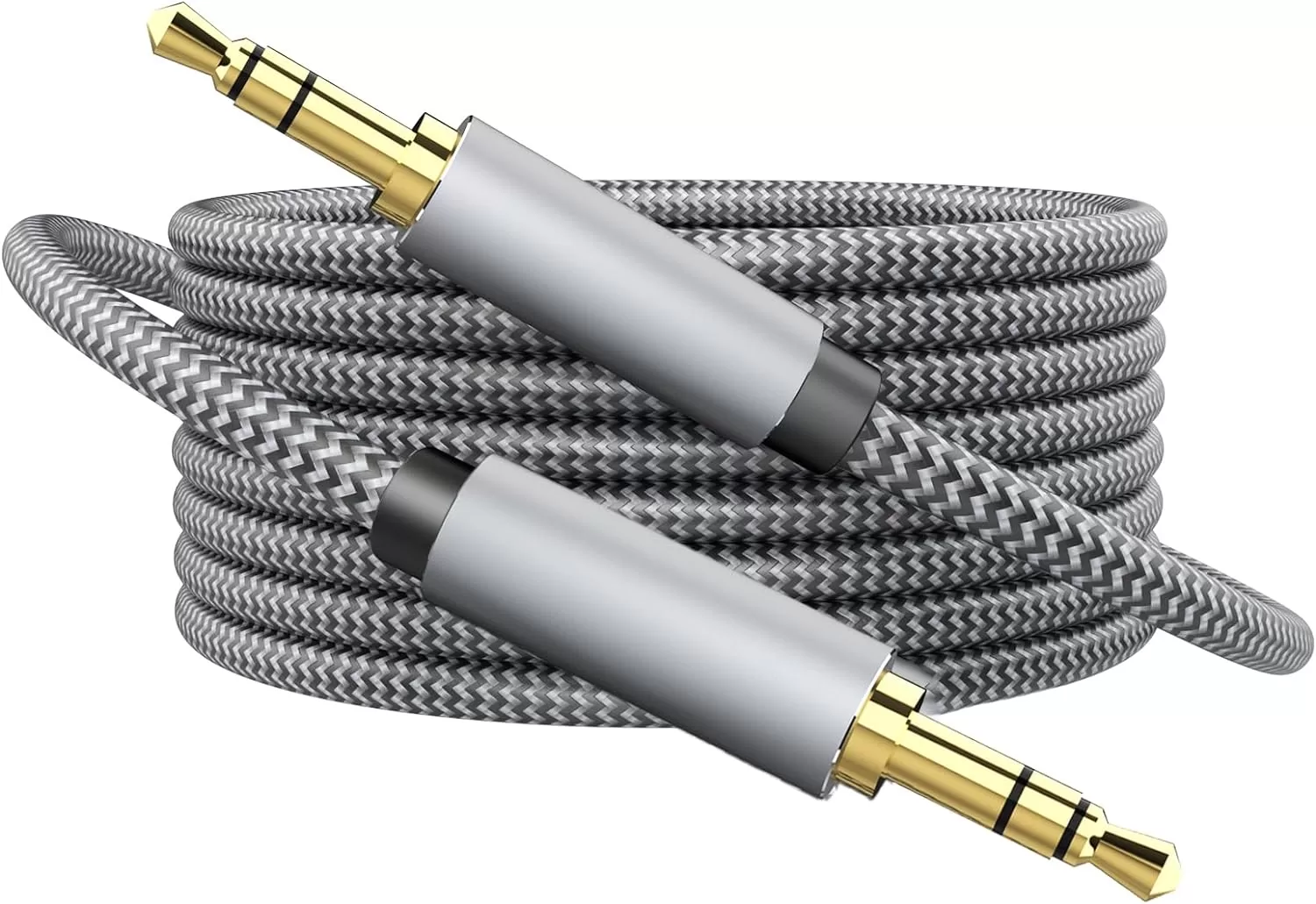 3.5mm Audio Cable Nylon Braided Aux Cable Male to Male AUX Cord for Car, Headphones, External Speaker