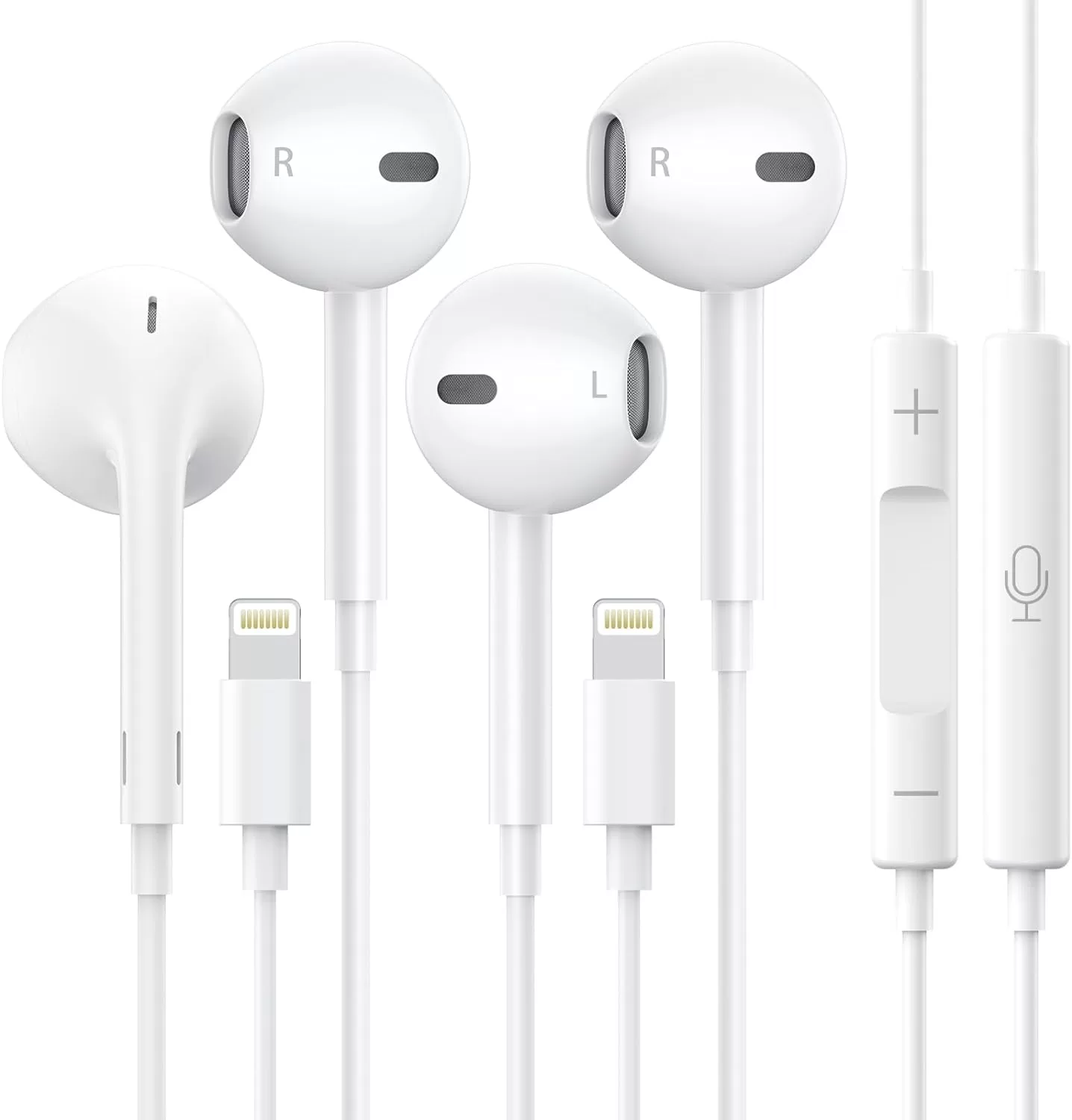 Apple Earbuds for iPhone,Wired iPhone Headphones with Lightning for iPhone 14/14 Pro/13/12