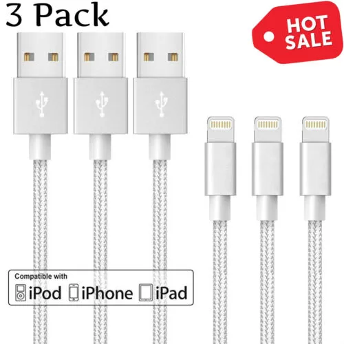 Apple iPhone 5 6 7 8 X 11 12 13 MAX USB Data Fast Charger Cable Cord