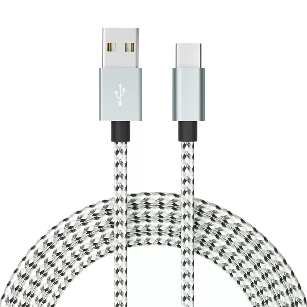 3ft 1m USB c cable nylon braided type c fast charging data cable for Samsung Huawei Vivo Xiaomi