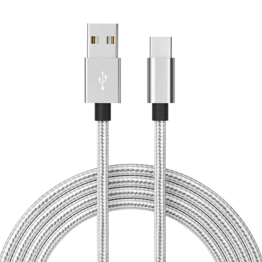 3ft 1m USB c cable nylon braided type c fast charging data cable for Samsung Huawei Vivo Xiaomi