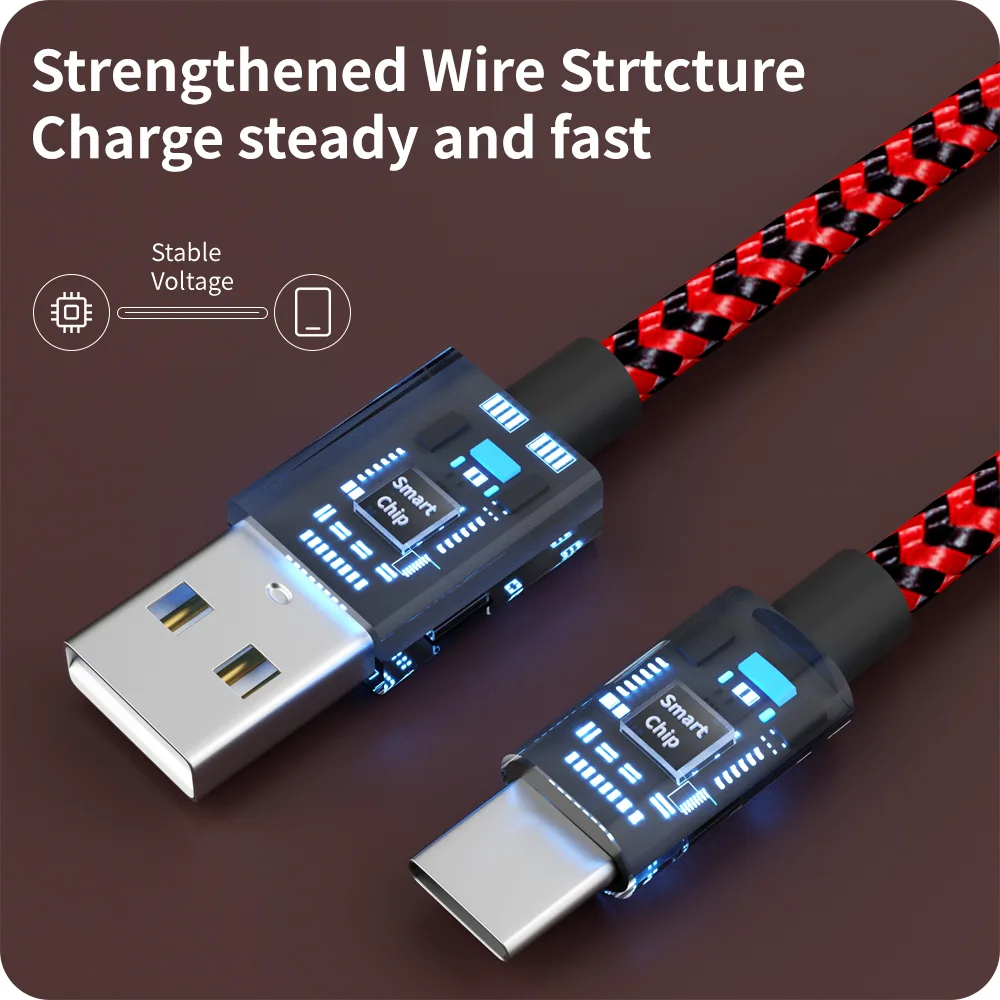 RED Black Type c cable (4)
